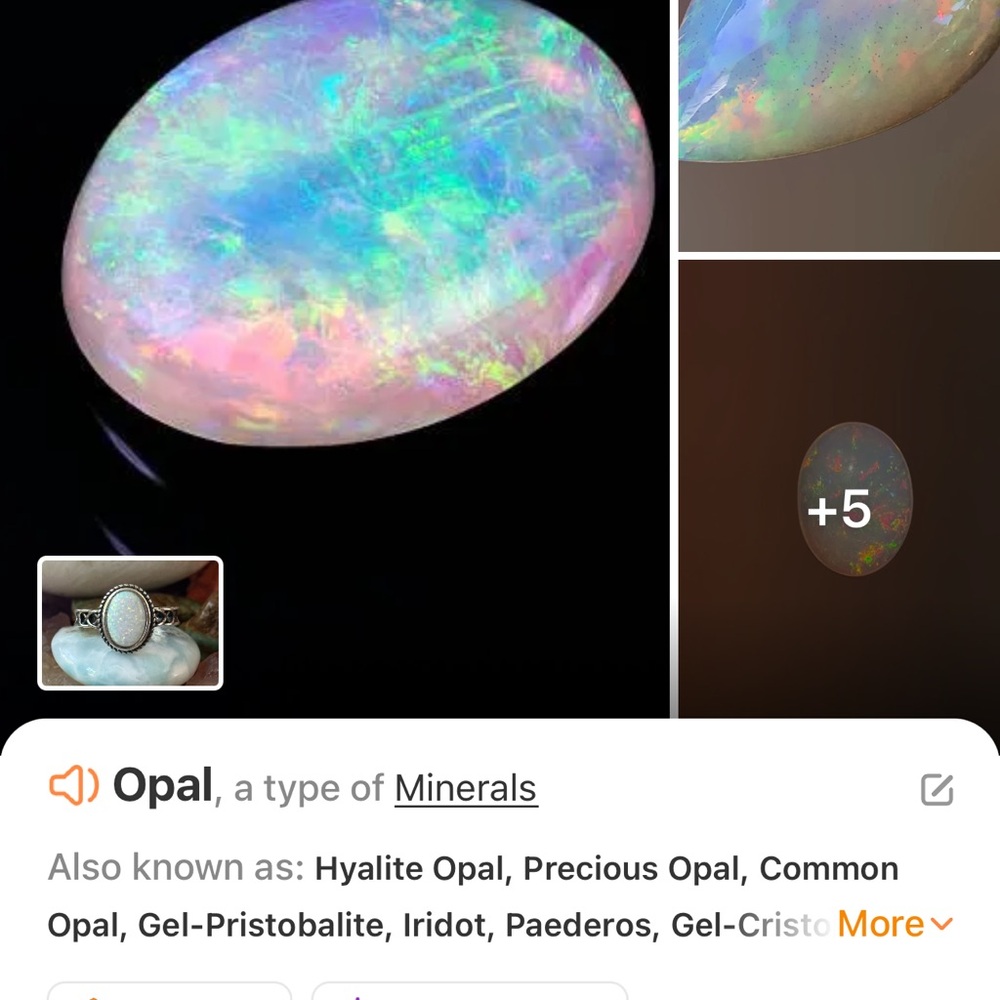 Opal 925 Solid Sterling Silver Ring - image 5